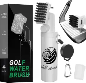 Vetance 860013314286 Pro Golf Club Cleaner - 4oz Water Bottle With Groove And Retainer Clip