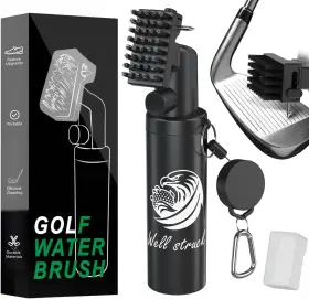 Geqj1 Vetance Pro Golf Club Cleaner - 4oz Water Bottle With Groove And Retainer Clip