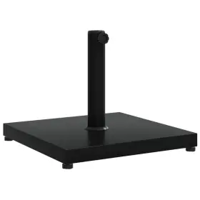 368677 Vidaxl Parasol Base Black Steel Medium Adjustable Feet