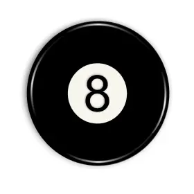 Cs-87153 Villa Craft Eight Ball Magnet Strong And Flexible Refrigerator 1.1 Inch