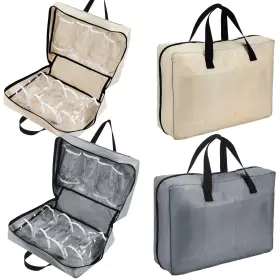 Rui-vinsatin-0535 Vinsatin 2 Pcs Travel Shoe Bag With Handle Organizer - Portable Luggage Storage Fo