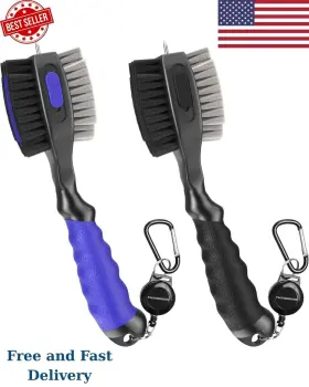 Visit & Buy 313043956976 2 Pack Golf Club Brushes And Groove Cleaner Ft Retractable Zipline Carabiner G
