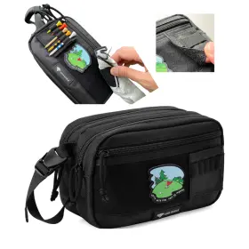 B0cj8ny4cv Viva Eagle Golf Pouch Bag For Balls Accessories Valuables Hook-and-loop Front