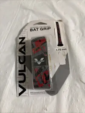 V175-sizzle Vulcan 1.75mm Bat Grip Baseball/softball Red Sizzle