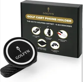 79408 Walmart 6 Pc Golf Cart Phone Holder Mount And Gift Set - Bundle For Men Women
