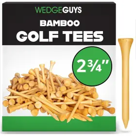 Wedge Guys 741498327865 Bamboo Golf Tees 2-3/4 Inch And 3-1/4 Natural 1000 Pcs