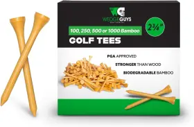 Bambootees500 Wedge Guys 741498327872 Bamboo Golf Tees 2-3/4 Inch 100 250 500 Or 1000