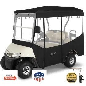 B0f387559p Weimell Golf Cart Enclosure 4 Passenger Waterproof Windproof Rain Cover Ezgo Rxv