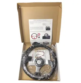 Sw8006ca Wekani 12.5 Inch Volt Golf Cart Steering Wheel Carbon Fiber Finish For Ezgo/club Car/yamaha