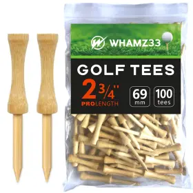 Whamz33 W 632296822464 Step Down Golf Tees 2-1/8 Inch Or 2-3/4 3-1/4 100 Pack 2 3/4 Natural Whamz33 W 632296822464 Step Down Golf Tees 2-1/8 Inch Or 2-3/4 3-1/4 100 Pack 2 3/4 Natural