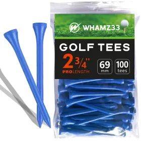 Whamz33 W 659446732503 Professional Wooden Golf Tees 2 3/4 Inch Tee Pack Of 100 Blue Whamz33 W 659446732503 Professional Wooden Golf Tees 2 3/4 Inch Tee Pack Of 100 Blue