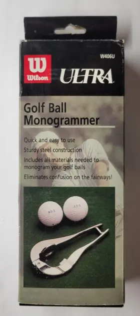 W406 Wilson Ultra Golf Ball Monogrammer W406 Wilson Ultra Golf Ball Monogrammer