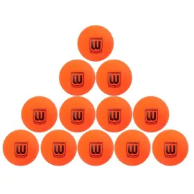 Winnwell 676824037449 Street Hockey Balls Orange Medium Density Ball For Indoor And Outdoor - Made Fo
