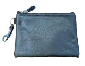20170 Winston Collection Reef Pouch Black Simulated Leather Organize Your Valuables