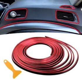 Aex0006b-wifbeu Wittyware Red Aesthetic Interior Car Accessories For Women Men Mods Trim Strips