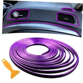 Aex0006e-wifbus Wittyware Car Accessories Interior Aesthetic For Women Men Mods Trim 5m Purple