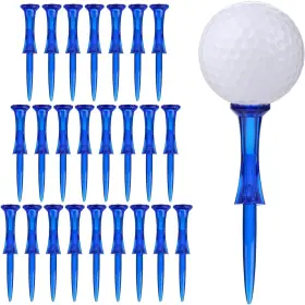 Wmawjbt 192408406451 Golf Tees 3-1/4 50 Count Plastic Reduced Friction And Side Blue