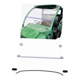 Mo-2216 Wofeili Llc Clear Folding Windshield Compatible With 2006-2016 Kawasaki Mule 610 600