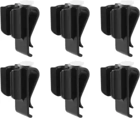 World 445030073090 6pcs Black Color Golf Bag Clip On Putter Holder