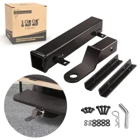 World 9.99 Mall 688209772890 Golf Cart Trailer Hitch Deluxe Kit Backseat Footrest 39cm 17cm 10cm Black