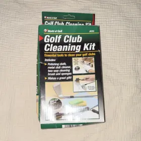 World Of Golf Jr252 Unopened Club Cleaning Kit With Metal Cleaner Brush And Sponges