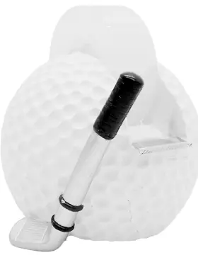 Wowser 810082298130 Golf Ball With Club Tape Dispenser Sports Themed Desktop Accessory