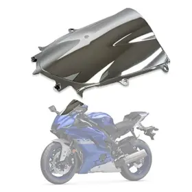 Ws0018 Ws0018ch Motorcycle Windshield Front Windscreen For Yzf R6 600 2017 Chrome