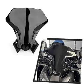 Ws0407ba Ws0407 Windshield For Z900 2021-2023 - Windscreen Baffle Air Wind Black