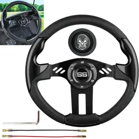 B0dpwssv6t Wuko Hunt Luxury Style Golf Cart Steering Wheel - Horn Button Premium Grip B0dpwssv6t Wuko Hunt Luxury Style Golf Cart Steering Wheel - Horn Button Premium Grip