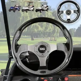Wk-2416 Wuko-hunt Golf Cart Steering Wheel 12.5 Inch Universal Design Fit Wheel-gray 1#