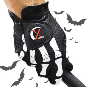 Xeirpro 670972197529 Skeleton Golf Gloves For Men 2 Pack 100% Aaa Synthetic Tacky Leather - S