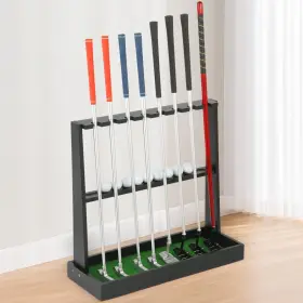 Xn005 Xnwouco Golf Putter Stand Club Holder Floor Display Rack - Holds 8 Clubs