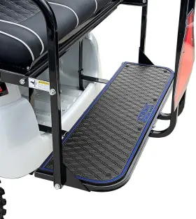 Xtreme Mats 810104280891 Golf Cart Mat For Rear Facing Foot Rests And Seat Kits - Rubber L