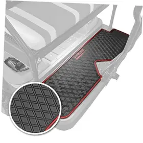 Rfm25 Xtreme Mats Golf Cart Floor Mat For Seat Kits And Foot Rests - Fits Red Trim