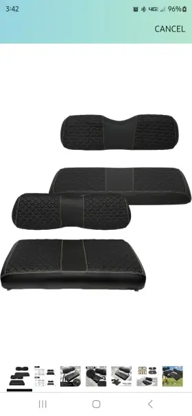 Xuanyudg0769 726084918214 Golf Cart Front And Rear Seat Covers For Ezgo Txt/rxv/club Car Ds/precedent/yama