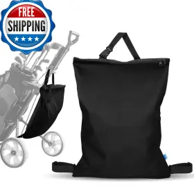 B0dfblhv83 Xxerciz Golf Push Cart Accessories Storage Bag 3 Wheel Push-pull Backside