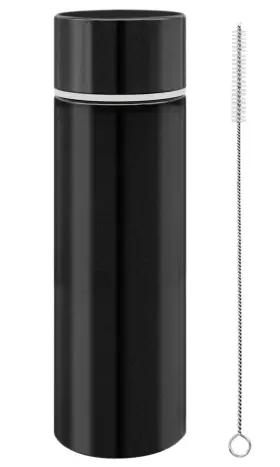 Q-5oz-baowen Xyqmly Brushua-blac-us 5oz Mini Water Bottle Small Insulated And Leak Proof Stainless Steel Wallet