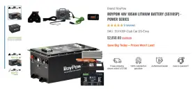 S51105p-e Yamaha Roypow 48v 105ah Golf Cart Lithium Battery
