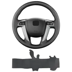 Shn003 Yeolpise Hand-stitch Steering Wheel Cover On Wrap With Microfiber Leather Fit For Hond