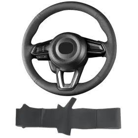Smz002 Yeolpise Hand Sewn Microfiber Leather Steering Wheel Cover On Wrap Fit For 2017 2018 M