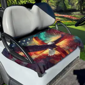 Yewattles B0f7r1j775 Beach Car Seat Cover Fit Most 2 Passenger Colorful Flag Cross And