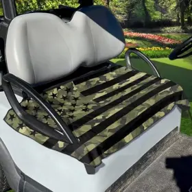 Yew-10631538cz47-1-176 Yewattles Golf Cart Seat Cover Portable Club Car Retro Camfoulage American Flag