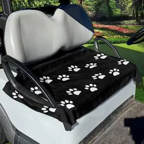 Yew-10631538cz47-1-77 Yewattles Golf Cart Seat Cover Portable Club Car Towel Black White Paw