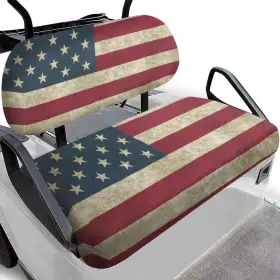 Yew-czq22001-2 Yewattles Yewatlles Retro American Flag Golf Cart Seat Covers Kit Fit For Club Car Pre