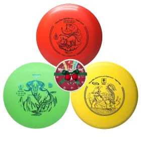 165-175g-4 Yikundiscs 761594002336 Yikun Disc Golf Starter Set Pdga Approved Pack For Beginners With