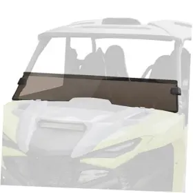 Zp-yj-031111-001 Yjlamp Dark Tinted Front Half Windshield For Yamaha Rmax 1000 Lightly Durable Poly