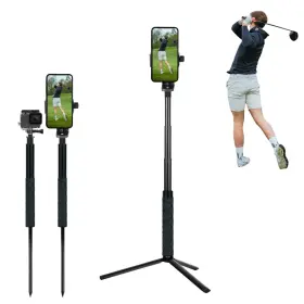 Gpt3 Yki Golf Tripod And Monopod Selfie Stick With Ground Spike Stake Phone Ho