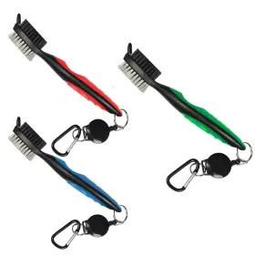 Brush007 Yoport Golf Club Brush And Groove Cleaner 2 Ft Retractable Zip-line A