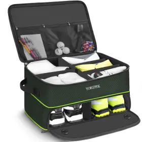 605201grg00 Yorepek 2 Layer Golf Trunk Organizer Gifts For Men With Separ... Fast Ship