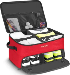 Yorepek 705353535239 2 Layer Golf Trunk Organizer Waterproof Car Locker With Separate Ventilated